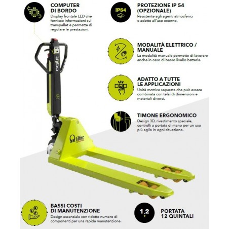 Transpallet PRAMAC Lifter AGILE PLUS S4 1150x525