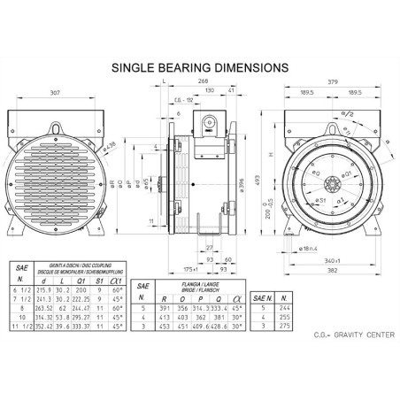 MECC ALTE NPE 31-B2 SINGLE PHASE DEDICATED WINDING ALTERNATOR 8 KVA AVR