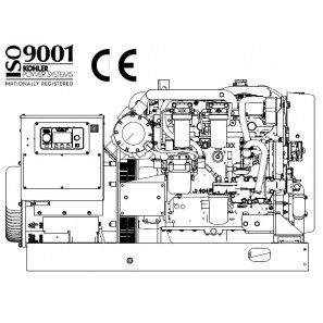 GRUPPO ELETTROGENO MARINO KOHLER 45EFOZDJ SCHEMA MOTORE