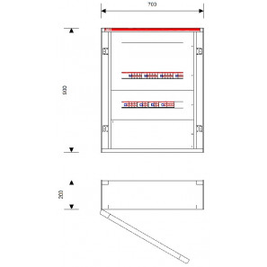 QUADRO ELETTRICO DI TELECOMMUTAZIONE TRA GE 300KVA-400KVA - VERSIONE CON CONTATTORI