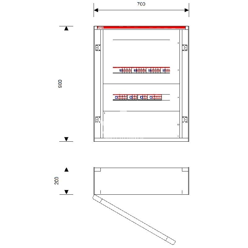 QUADRO ELETTRICO DI TELECOMMUTAZIONE TRA GE 300KVA-400KVA - VERSIONE CON CONTATTORI