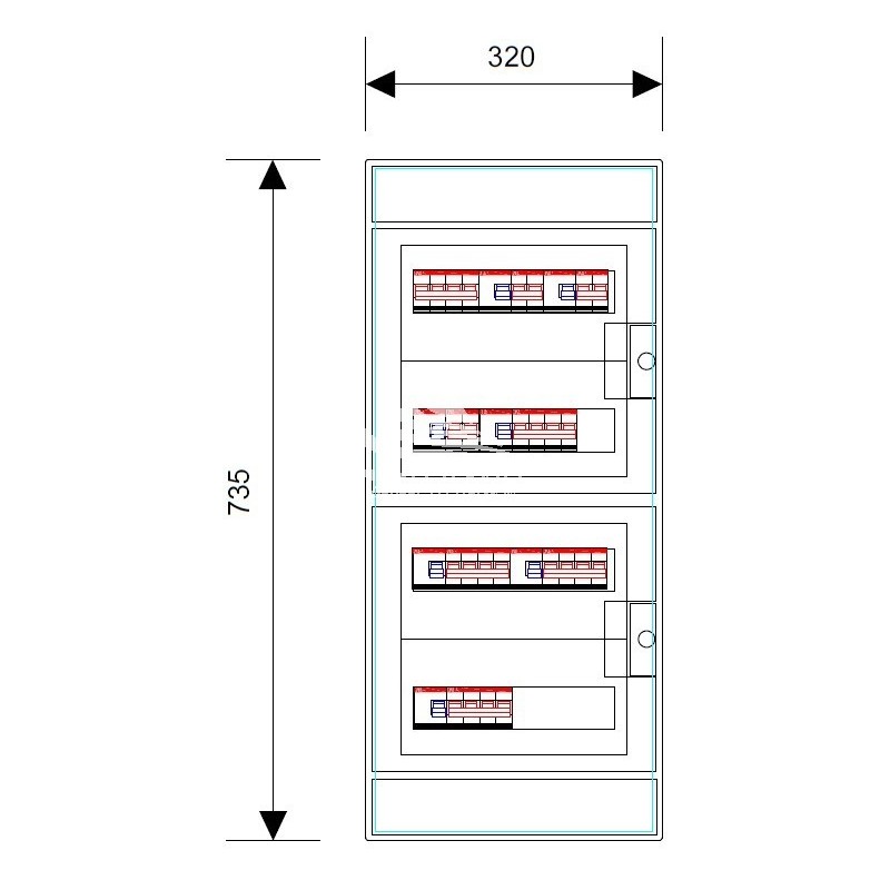 QUADRO ELETTRICO DI DISTRIBUZIONE 400/230V - OFFICINA