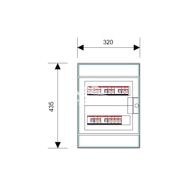 QUADRO ELETTRICO DI TELECOMMUTAZIONE TRA GE 300KVA-400KVA - VERSIONE CON CONTATTORI