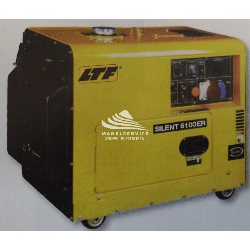 SILENT 6100ER SINGLE/THREE PHASE GENERATOR DIESEL 6.6 KVA AVR