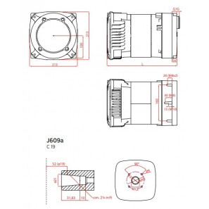 NSM K100 B - ALTERNATORE MONOFASE 2.2 KVA CONDENSATORE