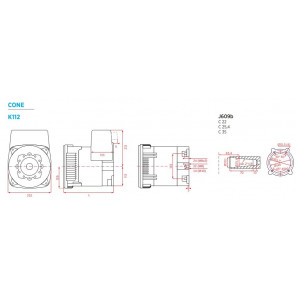 NSM K112 L - ALTERNATORE MONOFASE 10 KVA CONDENSATORE