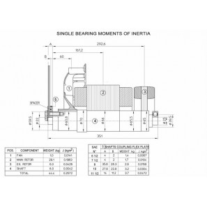 MECC ALTE NPE 32-L/4 C-TYPE ALTERNATORE TRIFASE 27.5 KVA AVR