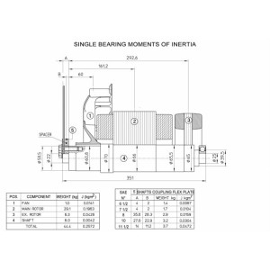 MECC ALTE NPE 32-L/4 C-TYPE THREE PHASE ALTERNATOR 27.5 KVA AVR