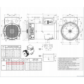 MECC ALTE ECP32 2S/4 C-TYPE ALTERNATORE TRIFASE 45 KVA AVR