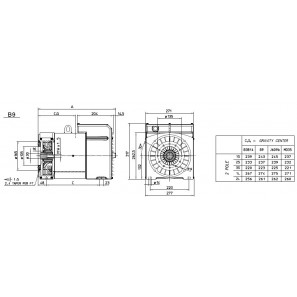 MECC ALTE ECP3-3S/2 ALTERNATORE TRIFASE 12.5 KVA AVR