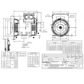 MARELLIMOTORI ALTERNATORE 15KVA MXB-E 160 MX4