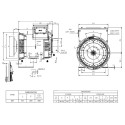 MARELLIMOTORI ALTERNATOR 15KVA MXB-E 160 MX4