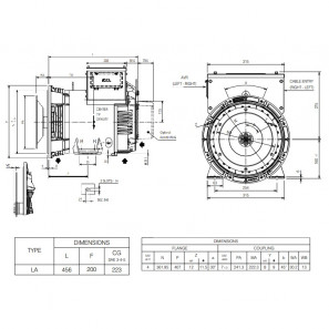 MARELLIMOTORI ALTERNATOR 17,5KVA MXB-E 160 MA4