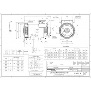 MARELLIMOTORI ALTERNATOR 30KVA MXB-E 180 XB4