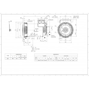 MARELLIMOTORI ALTERNATOR 34KVA MXB-E 180 SB4