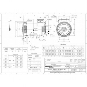 MARELLIMOTORI ALTERNATOR 45KVA MXB-E 180 MA4