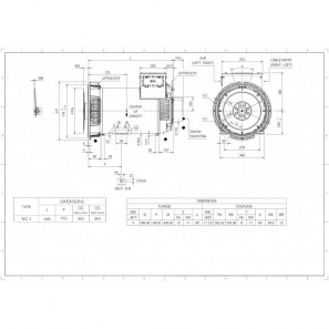 MARELLIMOTORI ALTERNATOR 45KVA MXB-E 180 MA4