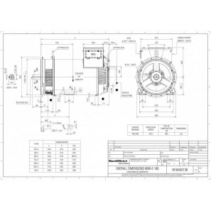 MARELLIMOTORI ALTERNATOR 50KVA MXB-E 180 MC4