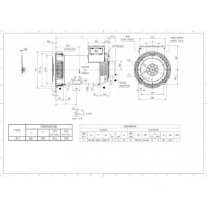 MARELLIMOTORI ALTERNATOR 50KVA MXB-E 180 MC4