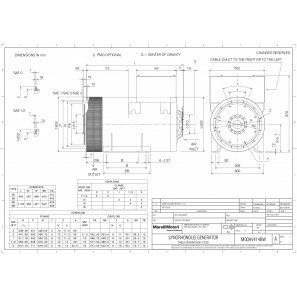 MARELLIMOTORI ALTERNATOR 350KVA MJB 315 SB4