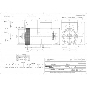 MARELLIMOTORI ALTERNATOR 350KVA MJB 315 SB4