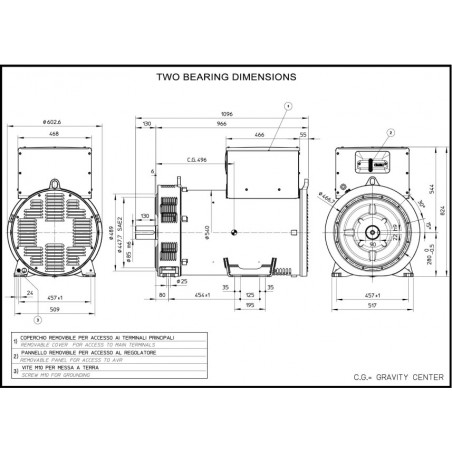 MECC ALTE ECO38 1L/4 C-TYPE 300KVA THREEPHASE ALTERNATOR MECC ALTE ECO38 1L/4 C-TYPE 300KVA THREEPHASE ALTERNATOR