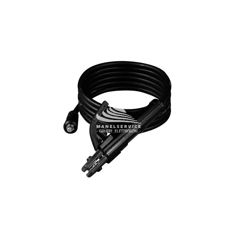 HELVI CAVO DI SALDATURA CON PINZA DA 10MM2 - 25MM2 - 2.4M - 140 AMP