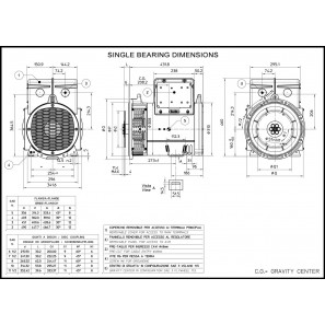 MECC ALTE ECP28-3S/4 C-TIPO ALTERNATORE TRIFASE 17,5 KVA AVR