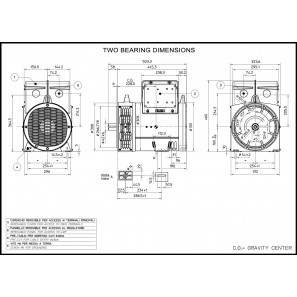 MECC ALTE ECP28-3S/4 C-TIPO ALTERNATORE TRIFASE 17,5 KVA AVR