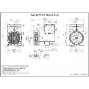 MECC ALTE ECP28-4 ALTERNATORE TRIFASE AVR