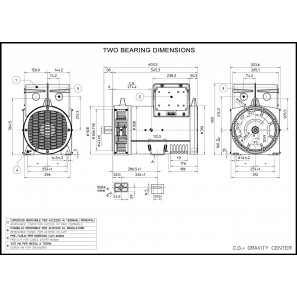 MECC ALTE ECP28-4 ALTERNATORE TRIFASE AVR