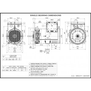 MECC ALTE ECP28-4 THREE PHASE ALTERNATOR AVR