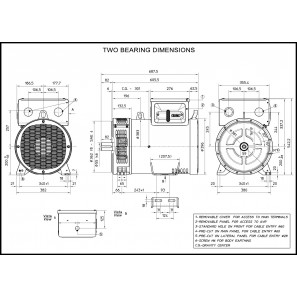 MECC ALTE ECP32-4 THREE PHASE ALTERNATOR AVR