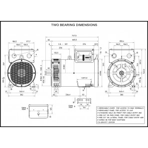 MECC ALTE ECP32-4 ALTERNATORE TRIFASE AVR