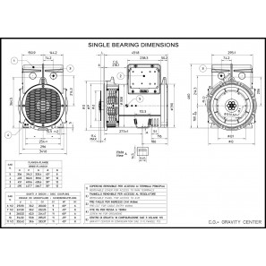 MECC ALTE ECP28-4 THREE PHASE ALTERNATOR AVR