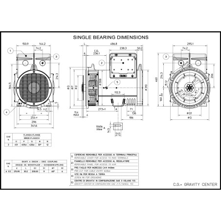 MECC ALTE ECP28-2L/2 C-TYPE THREE-PHASE ALTERNATOR 30KVA MECC ALTE ECP28-2L/2 C-TYPE THREE-PHASE ALTERNATOR 30KVA