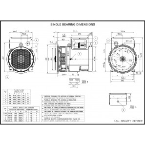 MECC ALTE ECP32-2S/2 A ALTERNATORE TRIFASE 44 KVA AVR