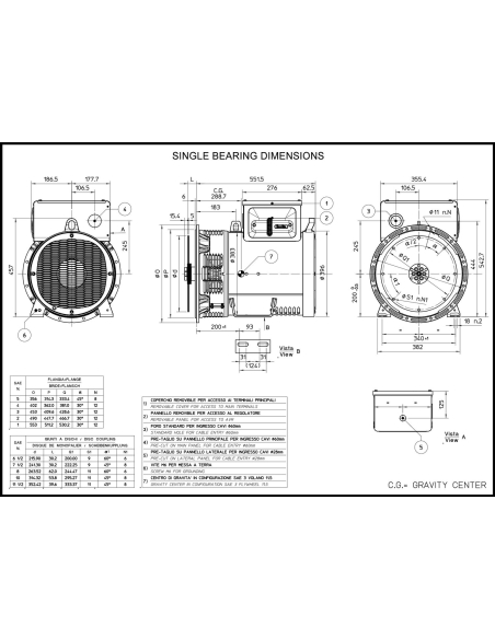 MECC ALTE ECP32-2S/2 A ALTERNATORE TRIFASE 44 KVA AVR