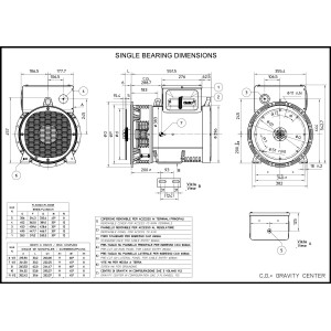 MECC ALTE ECP32-2S/2 A ALTERNATORE TRIFASE 44 KVA AVR