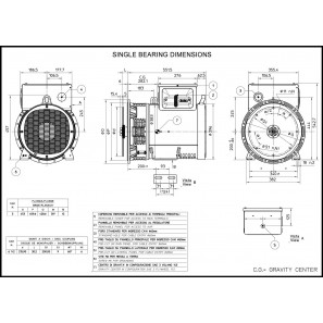 MECC ALTE ECP32-2S/2 A THREE PHASE ALTERNATOR 44 KVA AVR