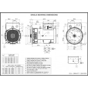 MECC ALTE ECP32-2S/2 A THREE PHASE ALTERNATOR 44 KVA AVR