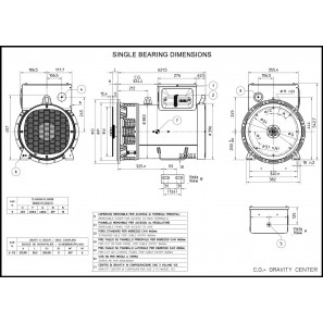 MECC ALTE ECP32-2S/2 A THREE PHASE ALTERNATOR 44 KVA AVR