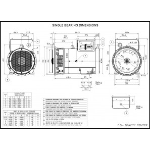 MECC ALTE ECP32-2S/2 A THREE PHASE ALTERNATOR 44 KVA AVR