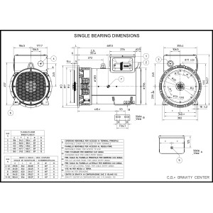 MECC ALTE ECP32-2S/2 A THREE PHASE ALTERNATOR 44 KVA AVR