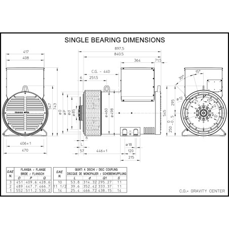 MECC ALTE ECP34-2L/2 ALTERNATORE TRIFASE 170 KVA AVR MECC ALTE ECP34-2L/2 ALTERNATORE TRIFASE 170 KVA AVR