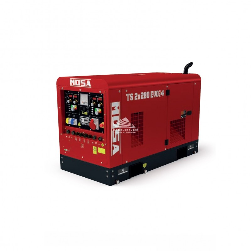 MOSA TS 2x280 EVO motorwelder 15 kVA