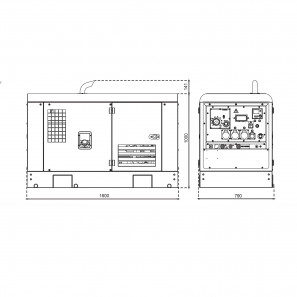 MOSA TS 2x280 EVO Motosaldatrice 15 kVA