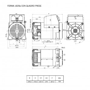 MECC ALTE ES16W-75 SINGLE PHASE ALTERNATOR 2.3 KVA