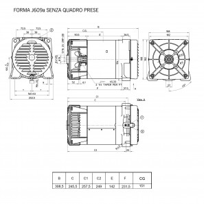 MECC ALTE ES16W-75 SINGLE PHASE ALTERNATOR 2.3 KVA