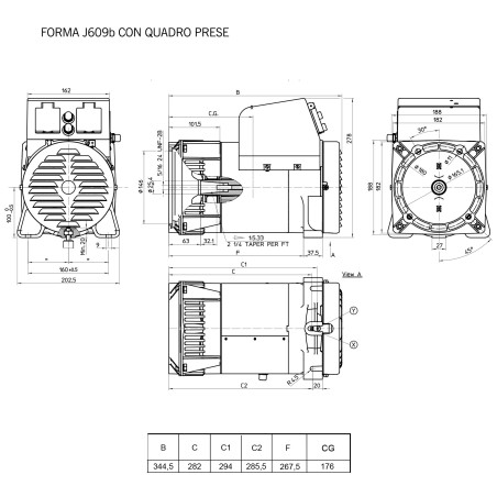 MECC ALTE ES16W-130 SINGLE PHASE ALTERNATOR 4,5 KVA